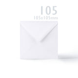 Glattweiße Karten 250 g/m² und Briefumschläge 100 g/m² – Packung