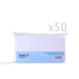 Glattweiße Karten 250 g/m² und Briefumschläge 100 g/m² – Packung