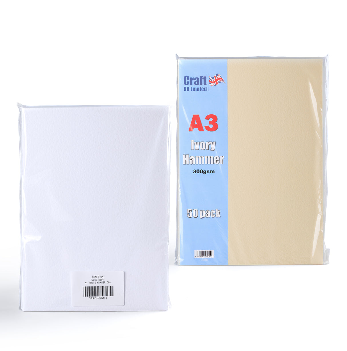 Hammerschlag Karte 300 g/m² Pack mit 50 Stück