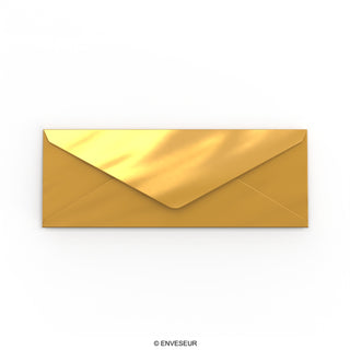 Metallic Goldener Briefumschlag 80x215 mm
