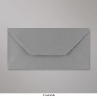 Dunkelgrauer Briefumschlag 110x220 mm (DL)