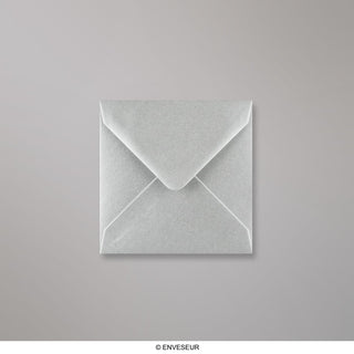 Metallic Silberner Briefumschlag 116x116 mm