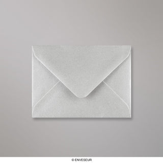 Metallic Silberner Briefumschlag 82x113 mm (C7)