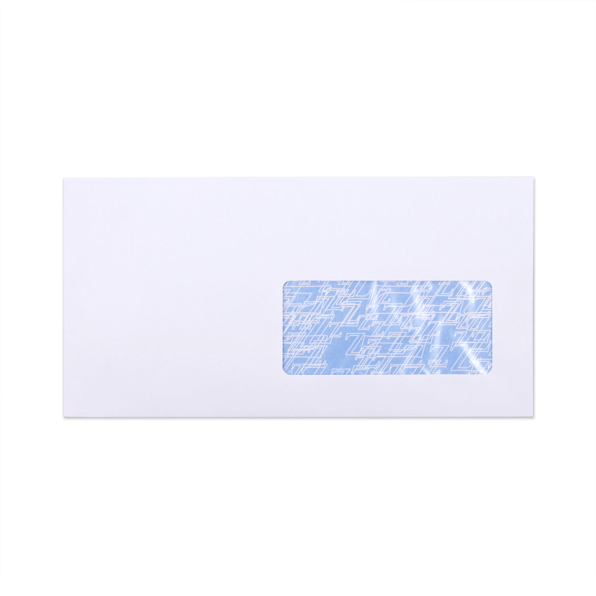 Weißer Briefumschlag mit Innendruck – mit Fenster 115x225 mm (DL+) 90gsm