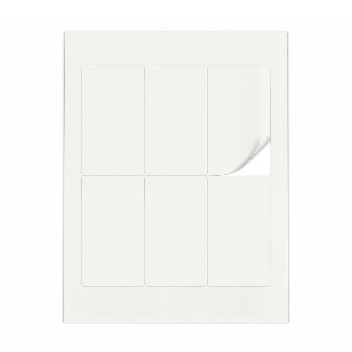 Weiße Etiketten Packungen ML - 100 Blatt