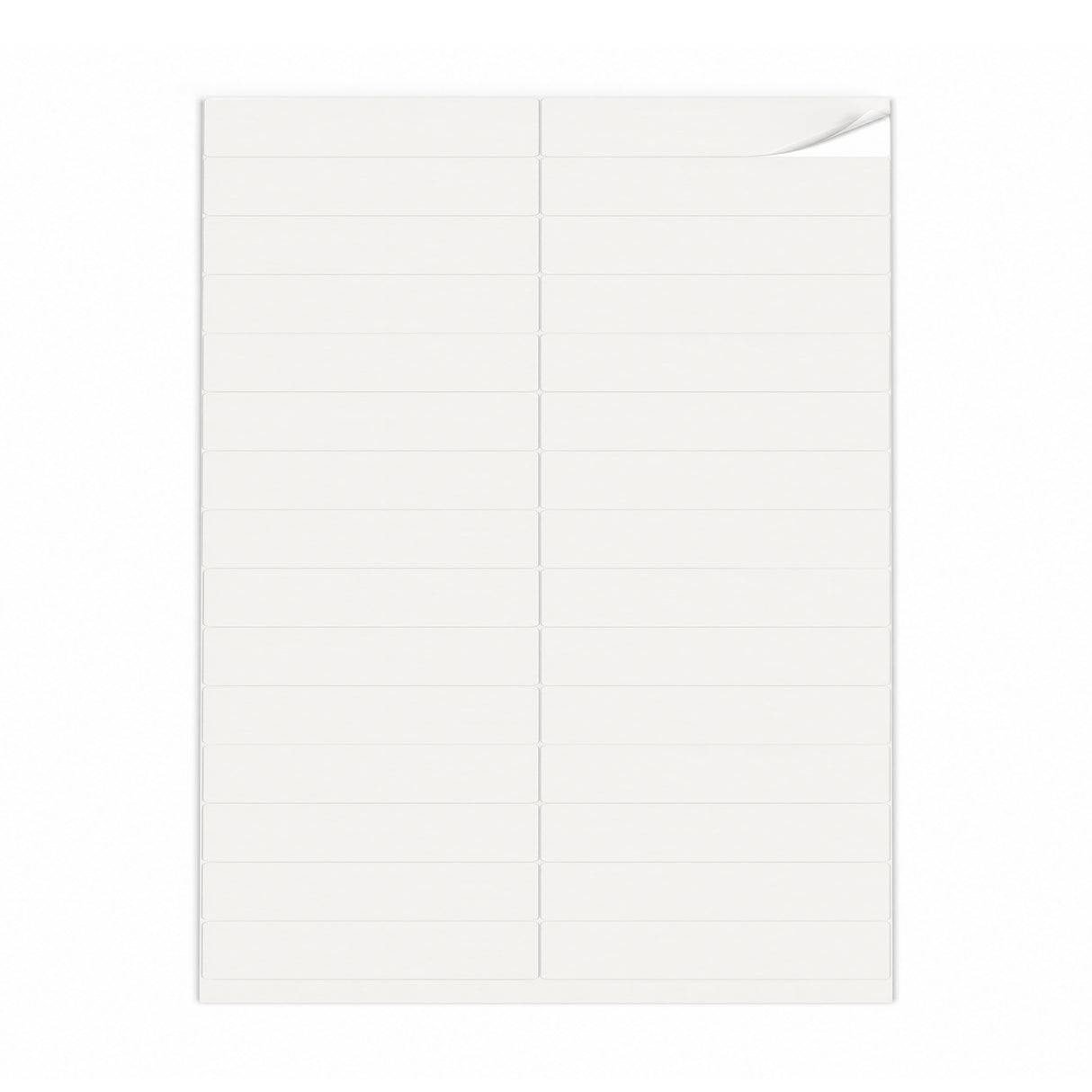 Weiße Etiketten Packungen S - 100 Blatt