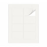 Weiße Etiketten Packungen ML - 100 Blatt
