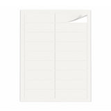 Weiße Etiketten Packungen S - 100 Blatt