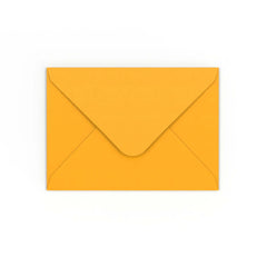 Tiefgelber Briefumschlag 125x175 mm