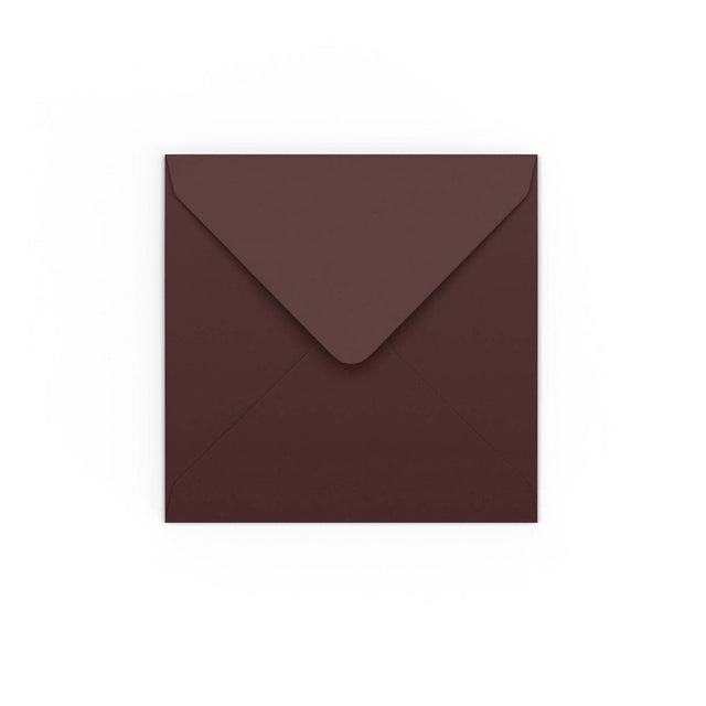 Burgundy Gummed V-Flap Envelope (130 x 130mm)