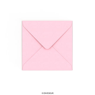 Pastellrosa Briefumschlag 130x130 mm