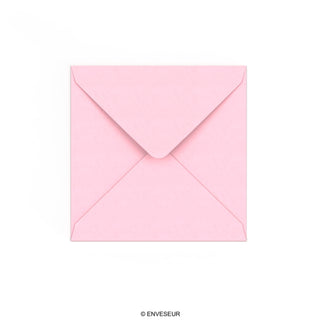 Pastellrosa Briefumschlag 140x140 mm