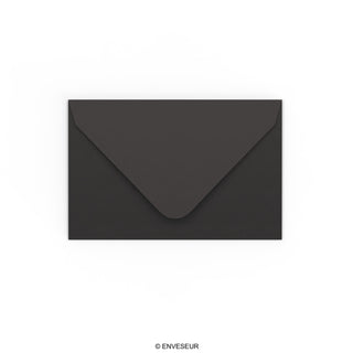 Schwarzer Briefumschlag 65x94 mm