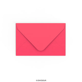 Pinkfarbener Briefumschlag 65x94 mm