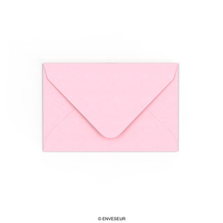 Pastellrosa Briefumschlag 65x94 mm