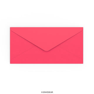 Pinkfarbener Briefumschlag 110x220 mm (DL)
