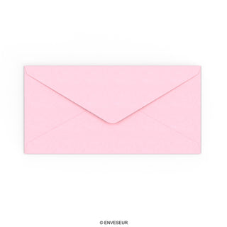 Pastellrosa Briefumschlag 110x220 mm (DL)