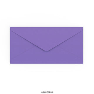 Violetter Briefumschlag 110x220 mm (DL)