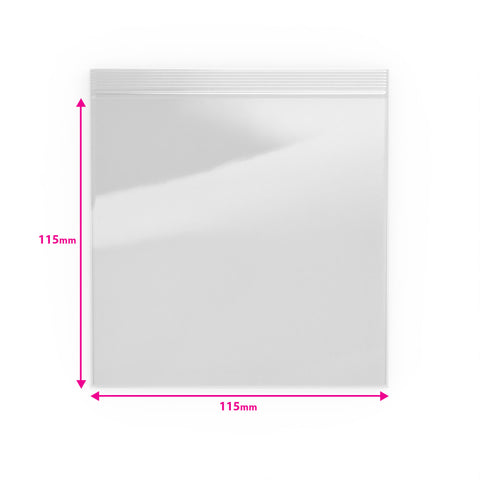 Transparente Druckverschlussbeutel