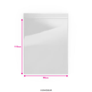 Transparente Druckverschlussbeutel