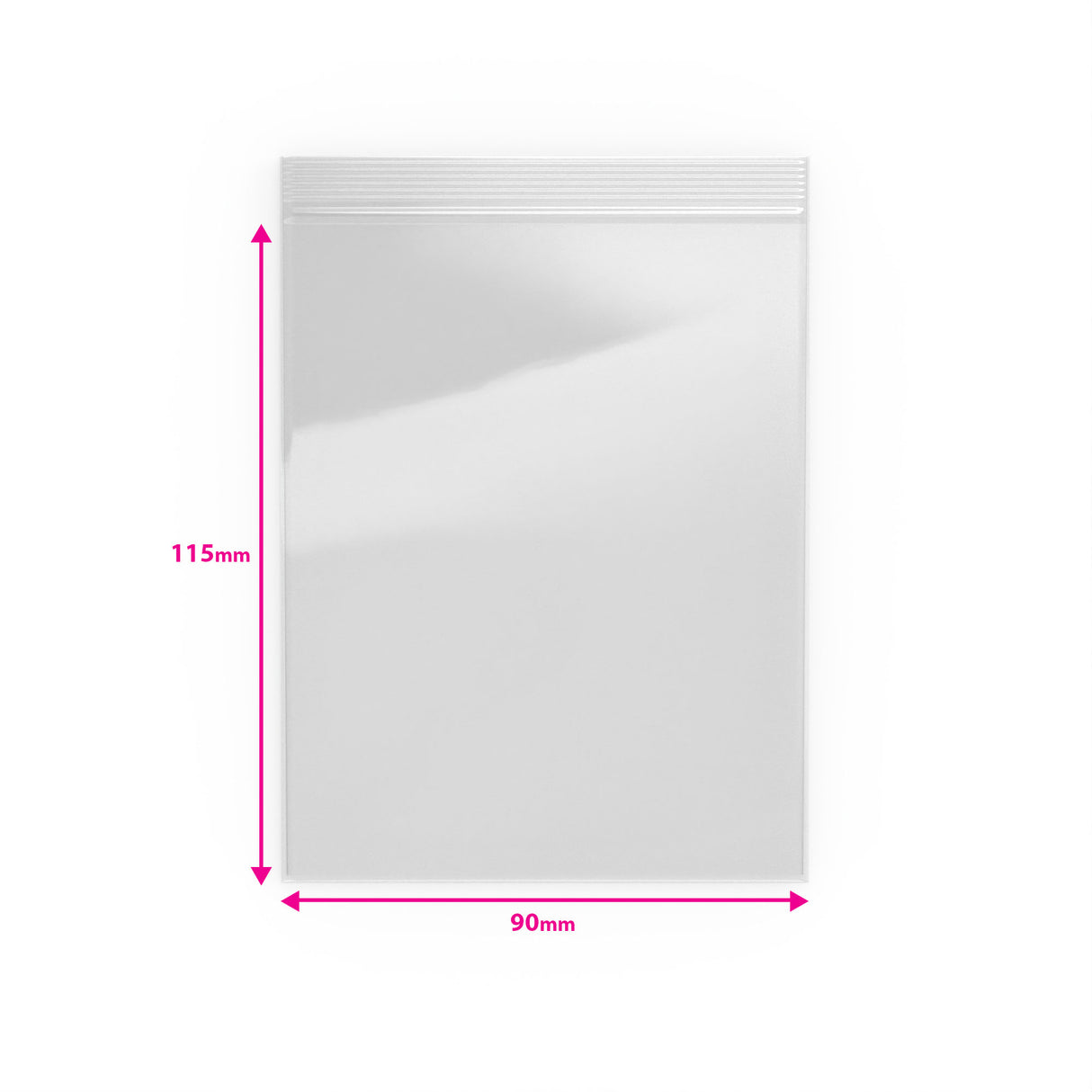 Transparente Druckverschlussbeutel