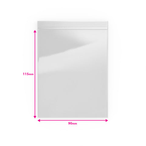 Transparente Druckverschlussbeutel