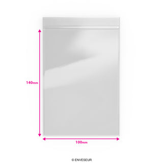 Transparente Druckverschlussbeutel