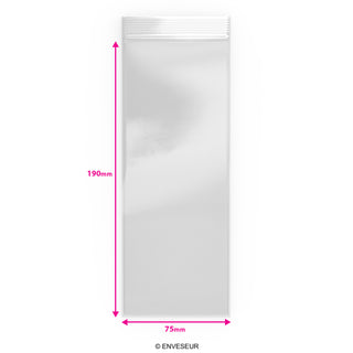 Transparente Druckverschlussbeutel