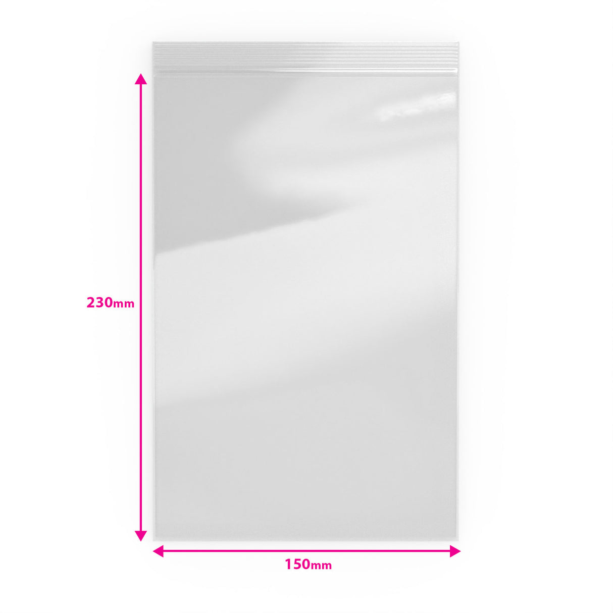 Transparente Druckverschlussbeutel