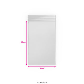 Transparente Druckverschlussbeutel