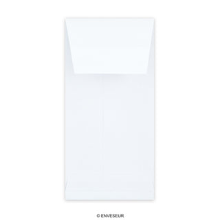 Weiße Faltentasche 220x110x25 mm (DL)