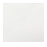 Leichter weißer Briefumschlag mit Leinenstruktur (90 g/m²) 155x155 mm