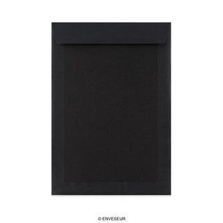 Voll-Schwarze Papprückwandtasche 324x229 mm (C4) 550gr