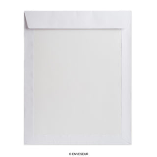 Weiße Papprückwandtasche 430x320 mm 450gr