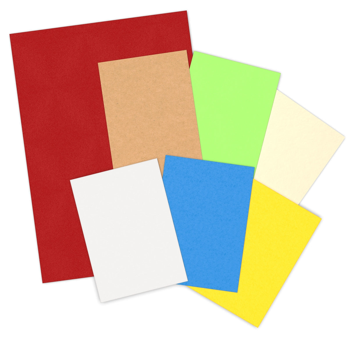 Farbige Papierkarten