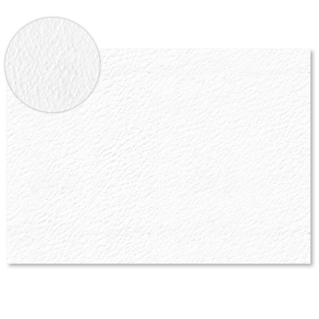 Folded Card Blanks White Hammer 148 x 210 mm (A5) 300 Gsm