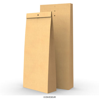 Kraftpapier-Musterbeutel mit Löchern