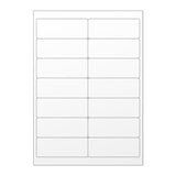 Weisser klarer klebeetiketten