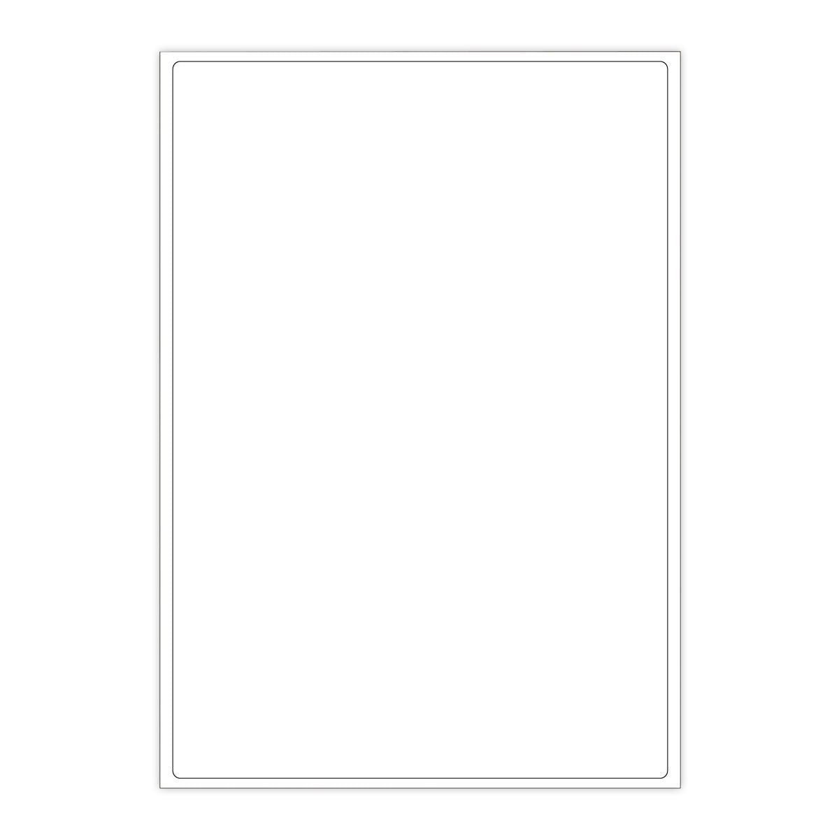 Weisser klarer klebeetiketten