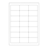 Weisser klarer klebeetiketten