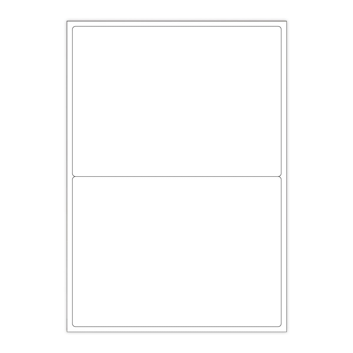 Weisser klarer klebeetiketten