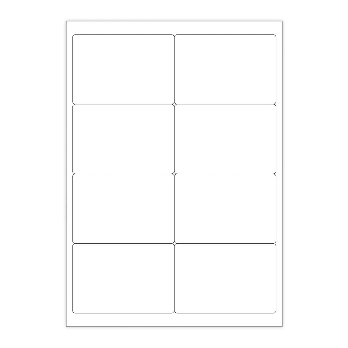 Weisser klarer klebeetiketten