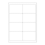 Weisser klarer klebeetiketten