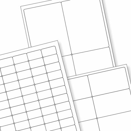 Weisser klarer klebeetiketten