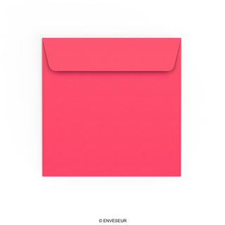 Pinkfarbener Briefumschlag 155x155 mm