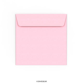 Pastellrosa Briefumschlag 155x155 mm