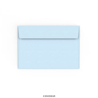 Pastellblauer Briefumschlag 114x162 mm (C6)