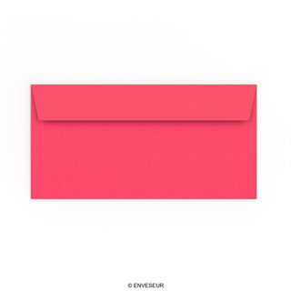 Pinkfarbener Briefumschlag 110x220 mm (DL)