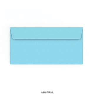 Hellblauer Briefumschlag 110x220 mm (DL)