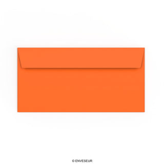 Orangefarbener Briefumschlag 110x220 mm (DL)